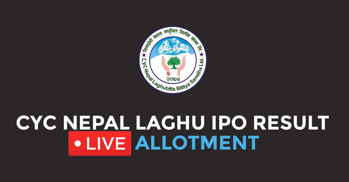 CYC Nepal Laghubitta IPO Result Check [ Live Allotment]