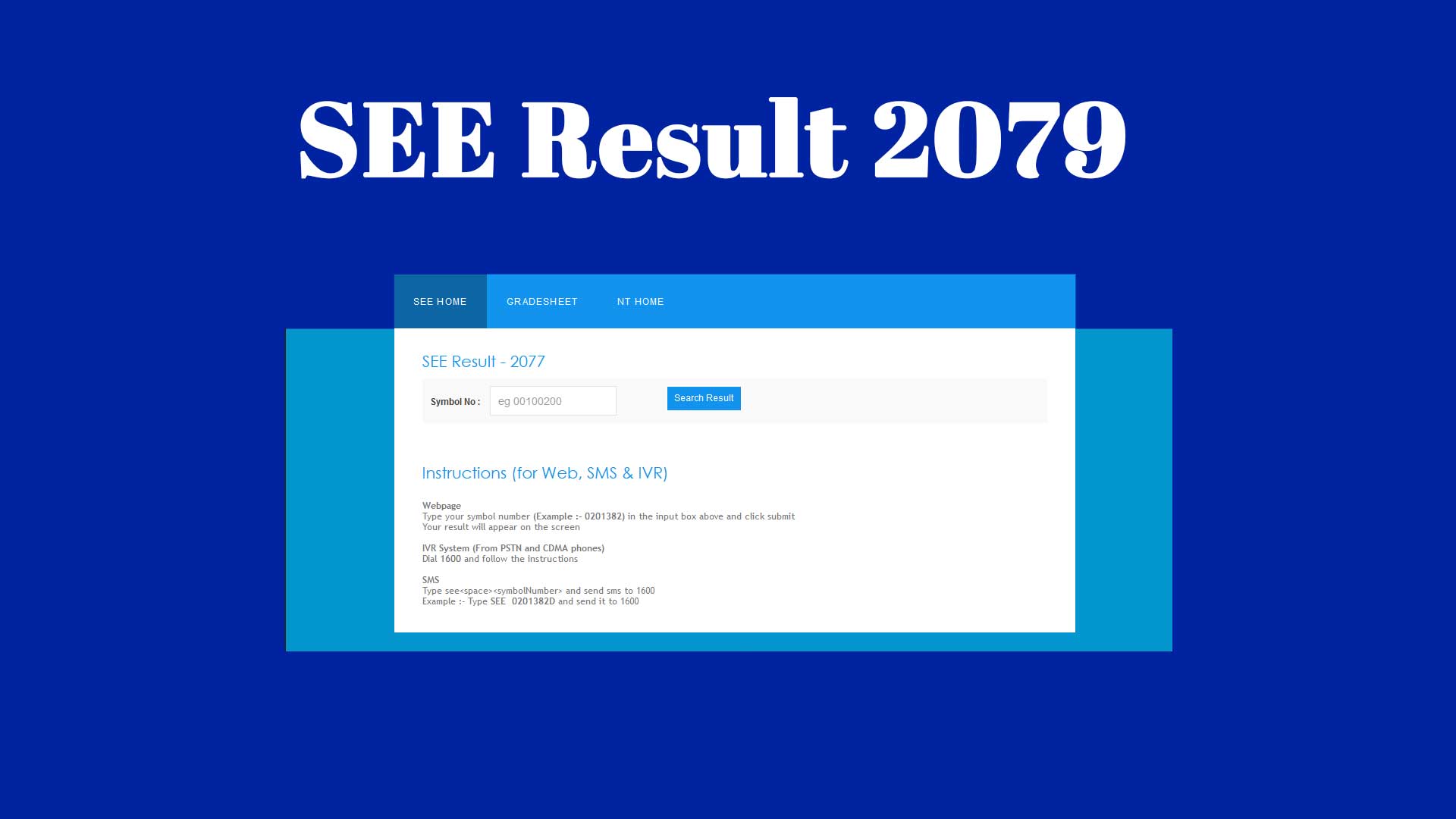 Check SEE Result 2079 With Marksheet