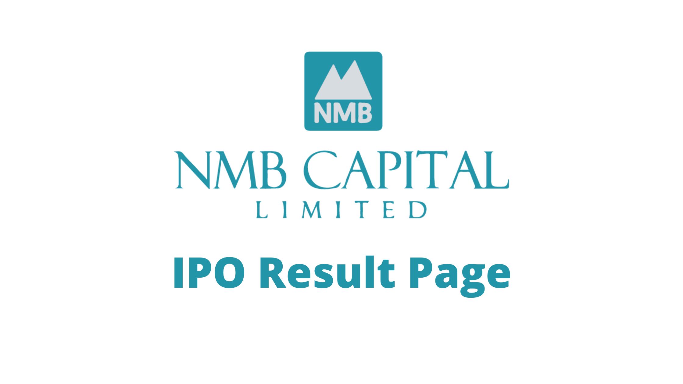 NMB Capital IPO Result Page