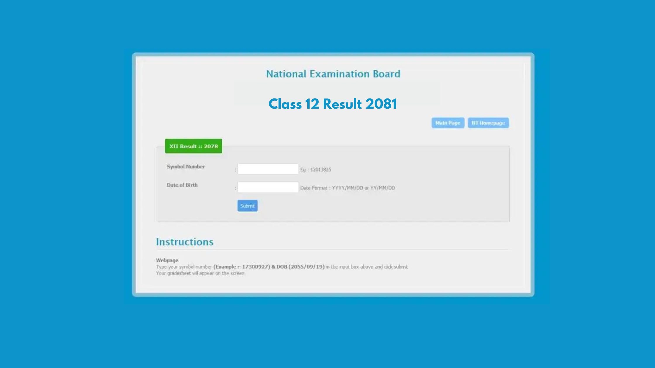 How To Check Class 12 Exam result 2081: NEB Result